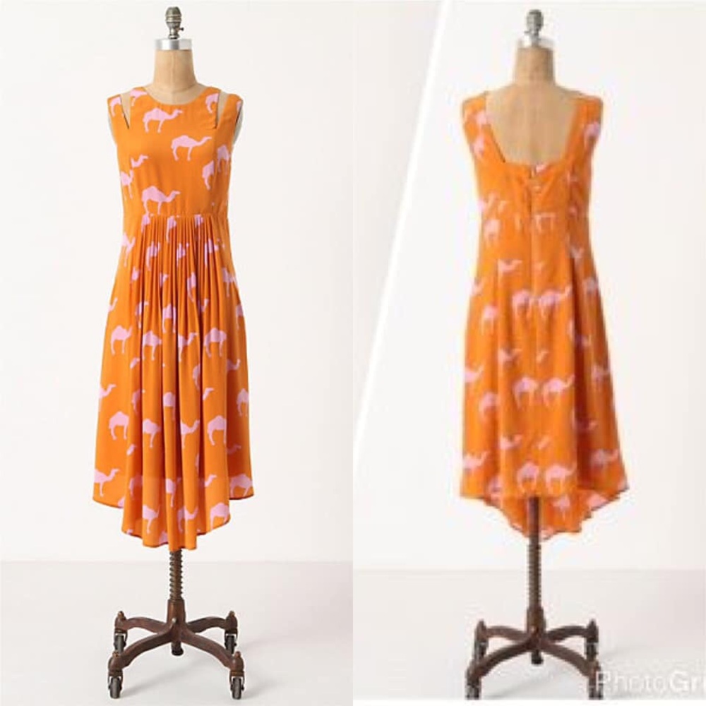 {Anthro} Charlotte Taylor Dromedary dress - Picture 2 of 5